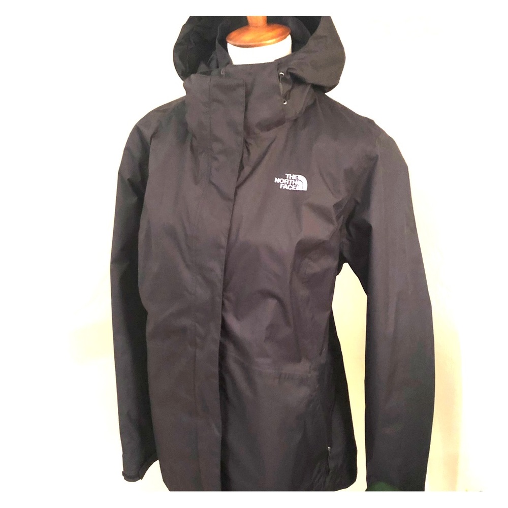 North Face black classic women’s rain jacket.